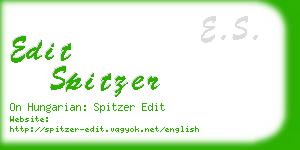 edit spitzer business card